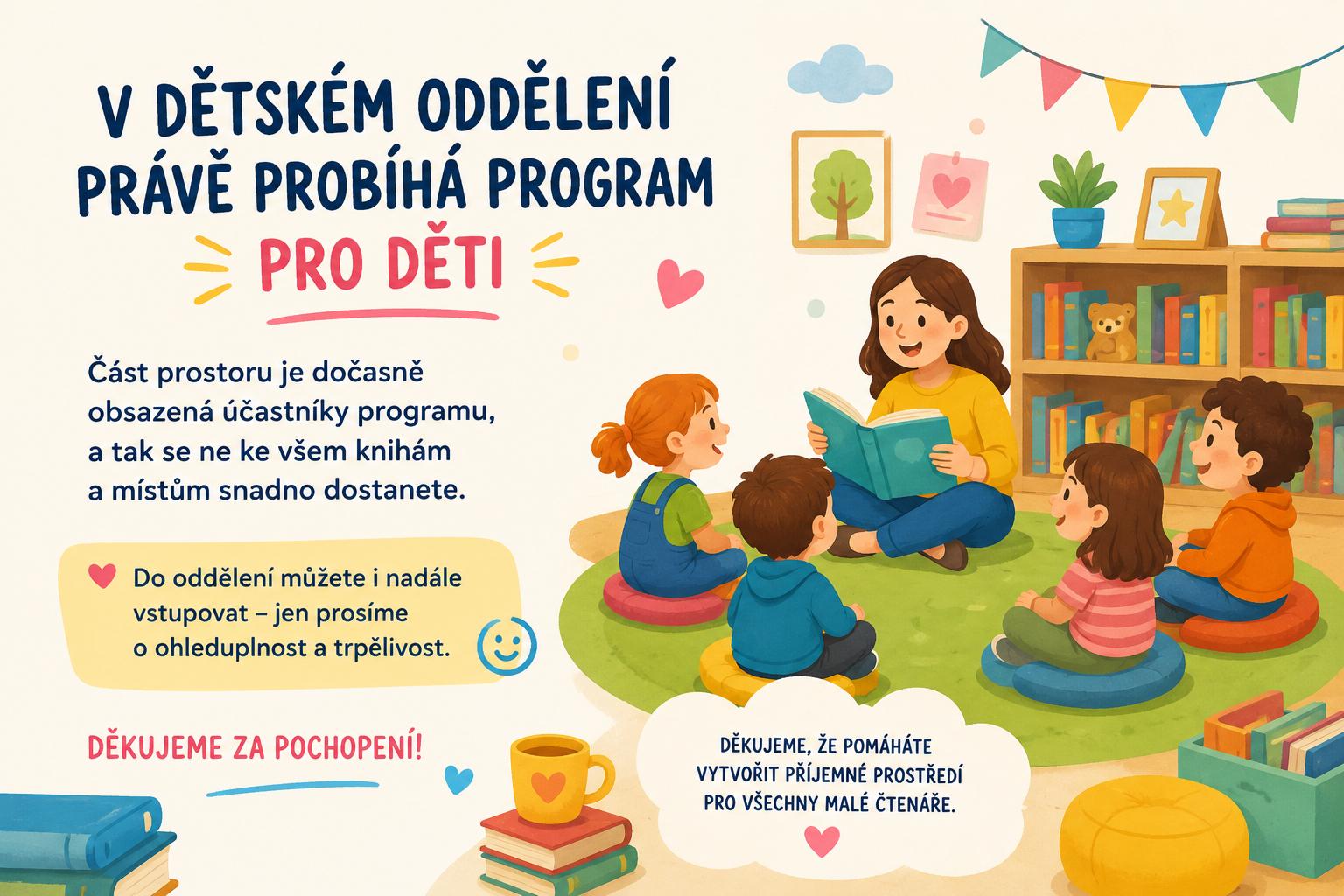 Objednaná skupina v dětském oddělení